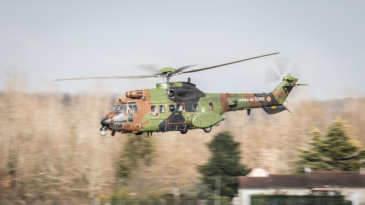 Le Cougar Vincent, type d'hélicoptère français utilisé par Barkhane au Mali.