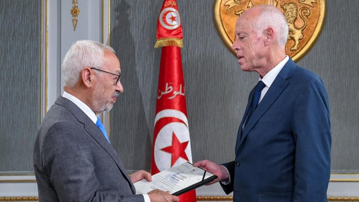 Le président tunisien, Kaïs Saïed, devra compter avec l'islamiste Rached Ghannouchi pour la formation d'un gouvernement.