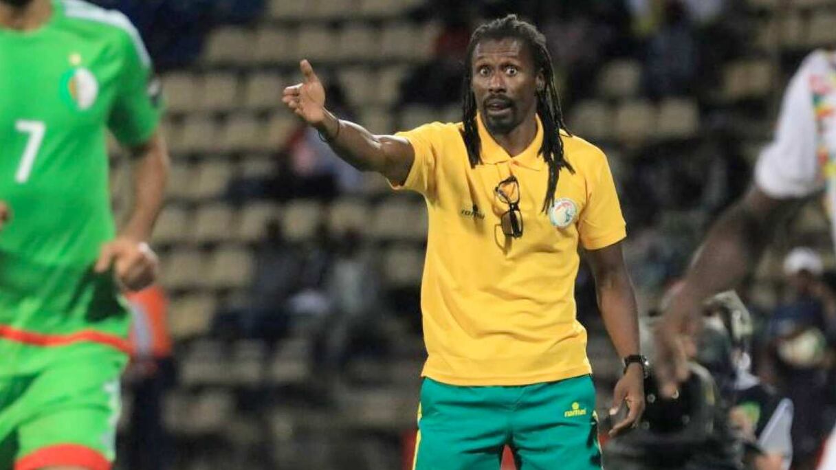 Aliou Cissé, entraîneur des Lions de l'Atlas.