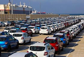 Le terminal Renault à Ksar Sghir, près de Tanger, ville côtière du nord-est du Maroc.