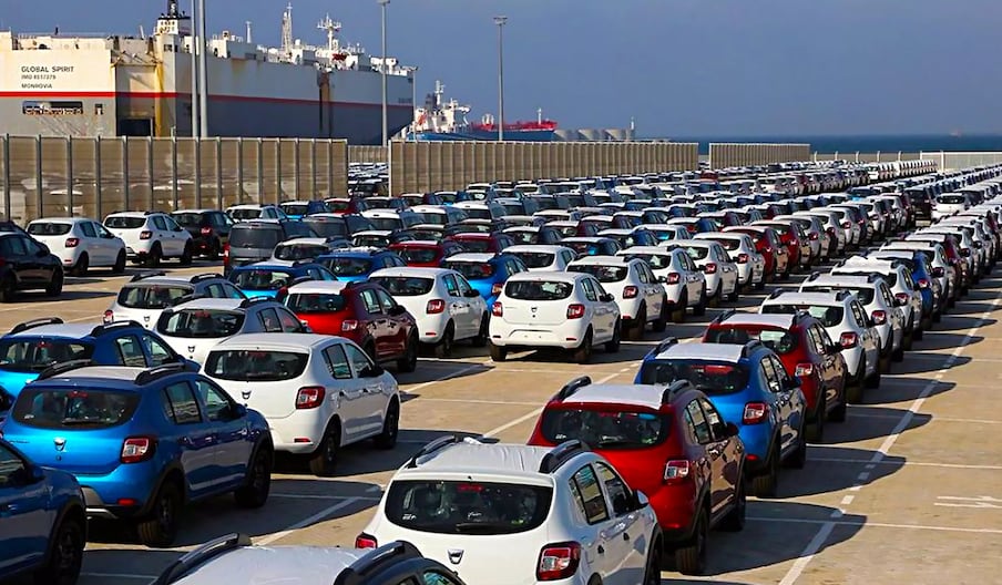 Le terminal Renault à Ksar Sghir, près de Tanger, ville côtière du nord-est du Maroc.