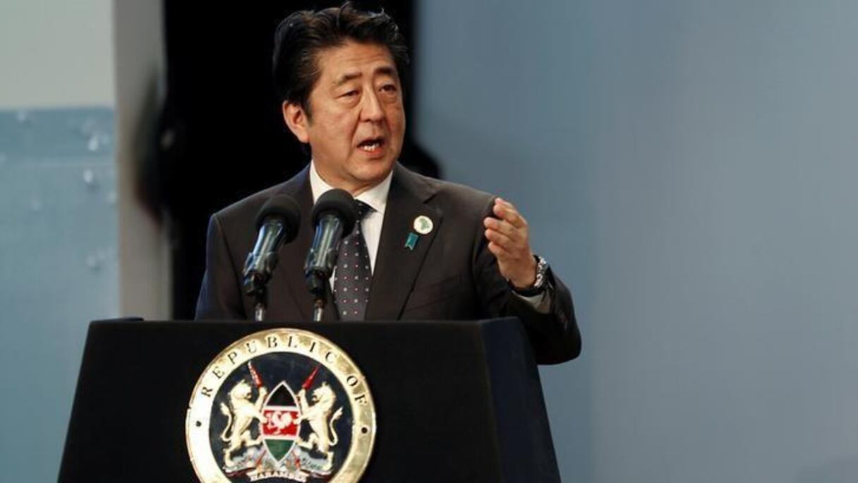 Le Premier ministre japonais Shinzo Abe lors d'un sommet Japon-Afrique à Nairobi.