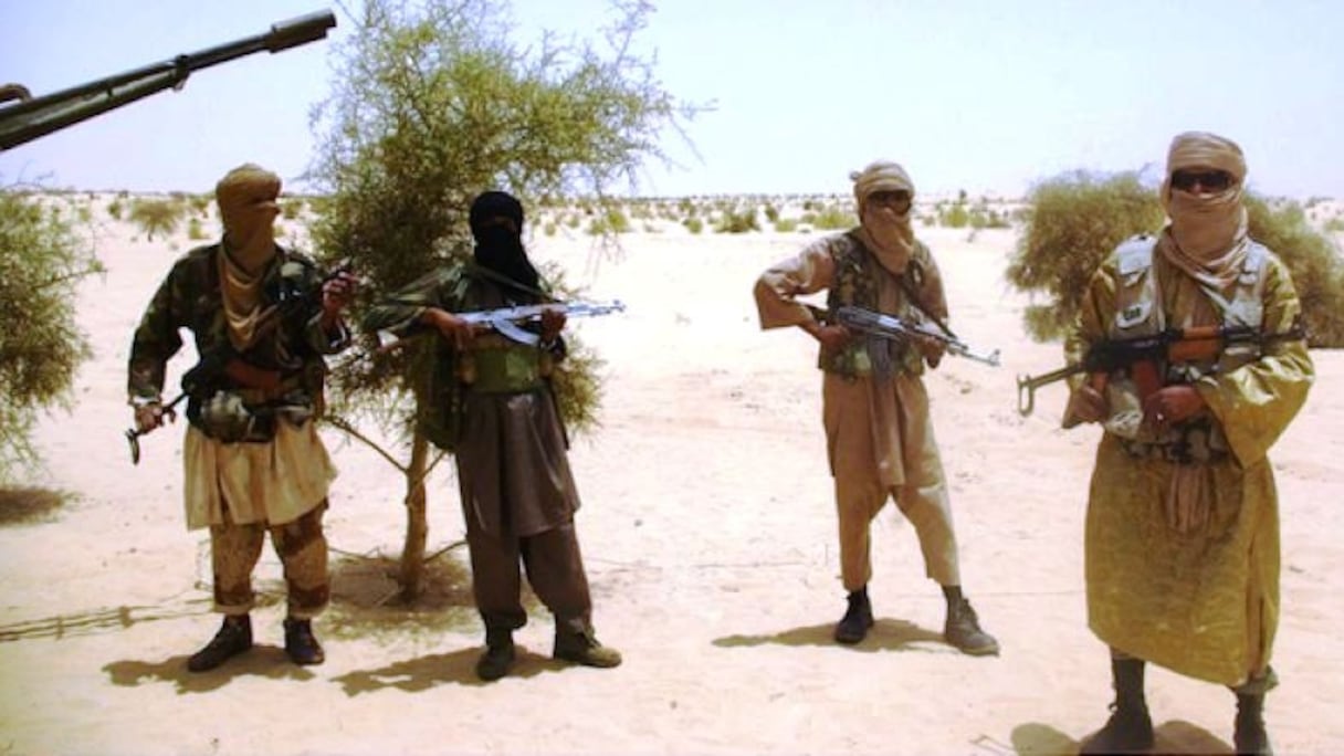 Tindouf est devenue un vivier de candidats au jihad. Ici, des jihadistes armés d'Aqmi d'Abdelmalek Droukdel qui a fusionné avec les "Al Mourabitoune" de Mokhtar Belmokhtar.