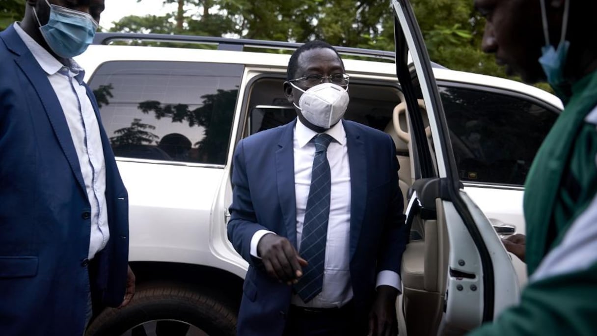 En octobre 2020, Soumaïla Cissé arrivant à son domicile à Bamako, au lendemain de sa libération.