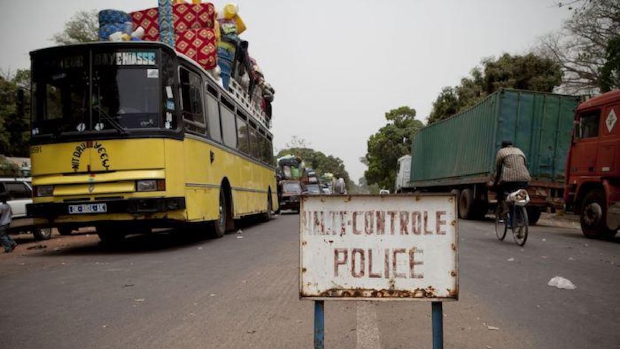L'un des postes de police, près de la frontière entre le Sénégal et la Guinée.