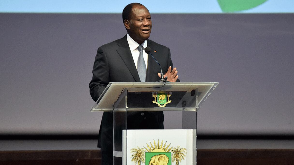 Alassane Ouattara, président de la République de Côte d'Ivoire.