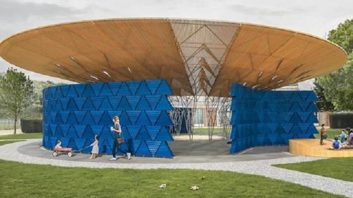 La maquette de l'oeuvre que Francis Kéré compte exposer à Londres à partir de juin 2017.