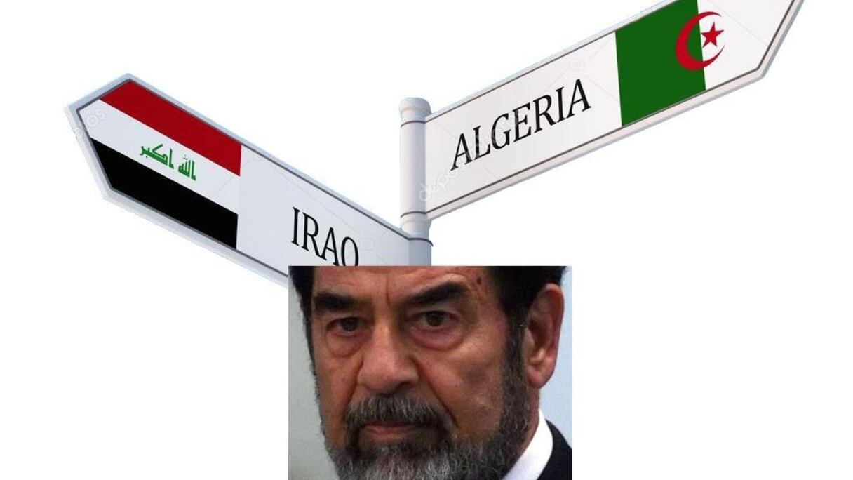 Saddam divise l'Algérie et l'Irak.