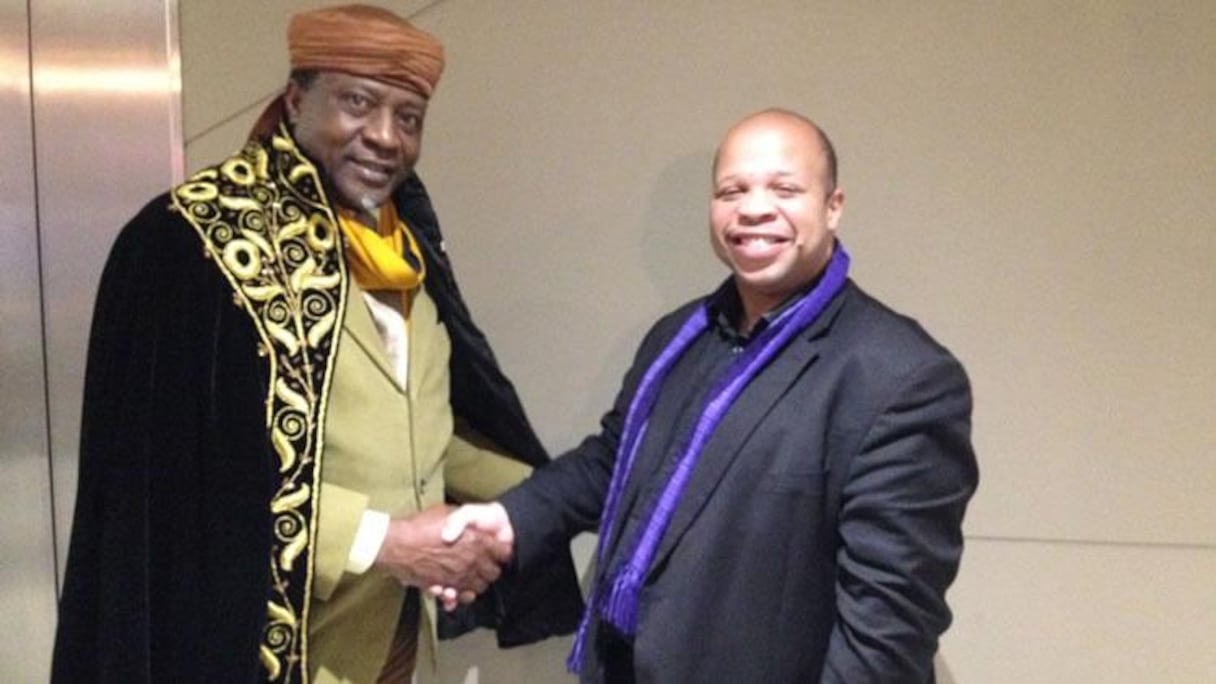 SM Tchiffi Zié, président de l'Etat de la Diaspora et Louis-Georges Tin, Premier ministre de l'Etat de la Diaspora.