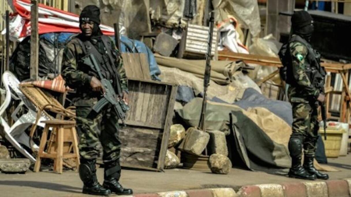 Des soldats à Bamenda au Cameroun le 17 novembre 2017.