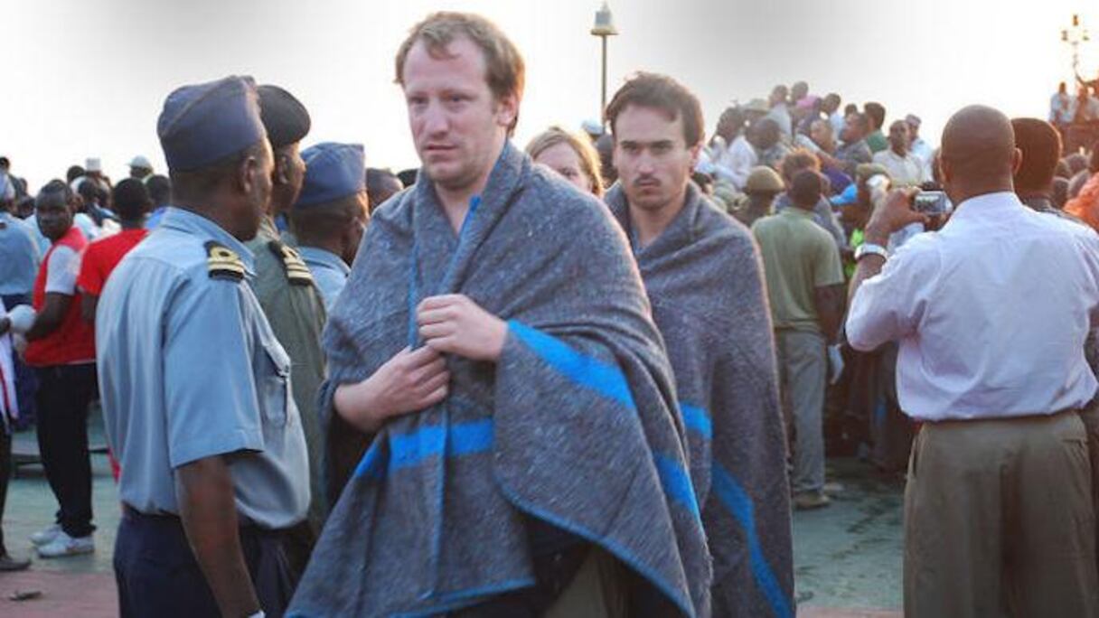 Des rescapés du naufrage du ferry.