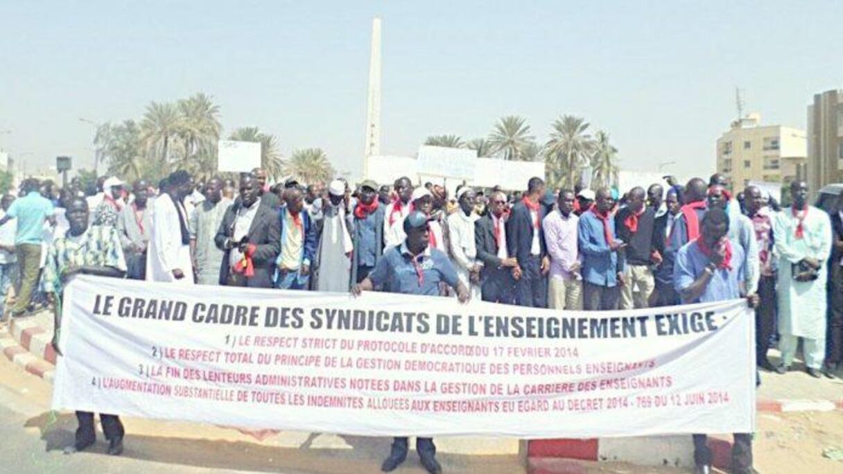 Une manifestation d'enseignants