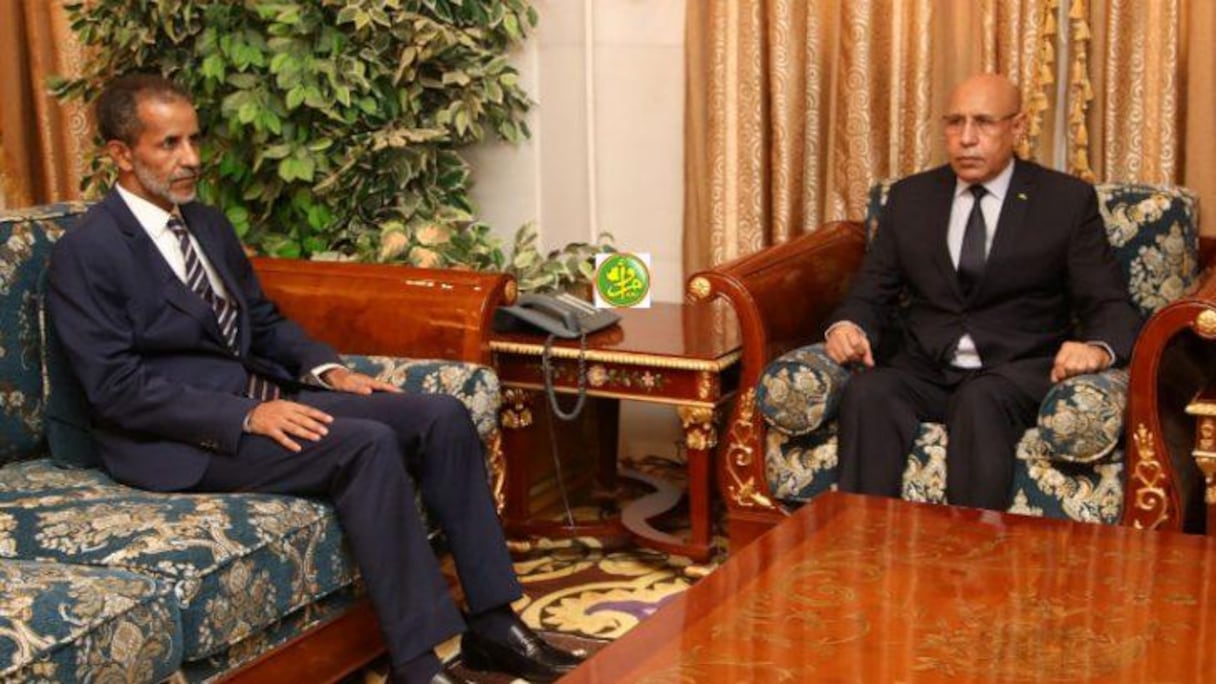 Le président Mohamed ould Ghazouani et son Premier ministre Ismail ould Cheikh Sidya.