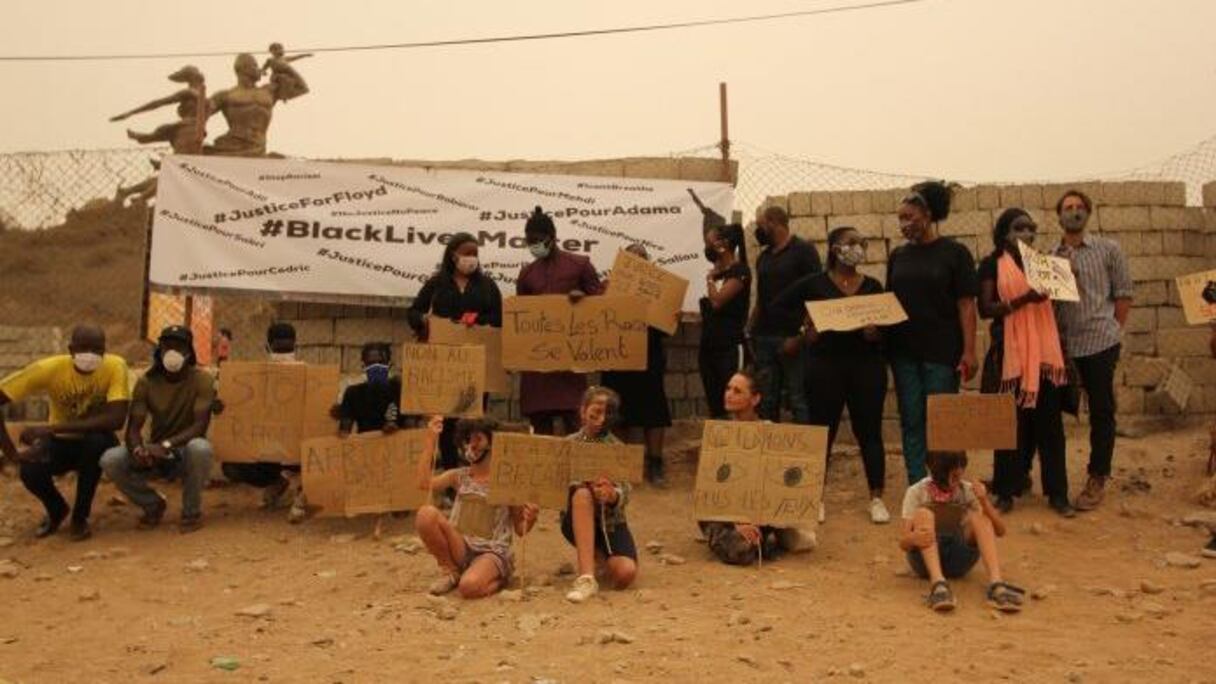 Manifestation contre le racisme à Dakar