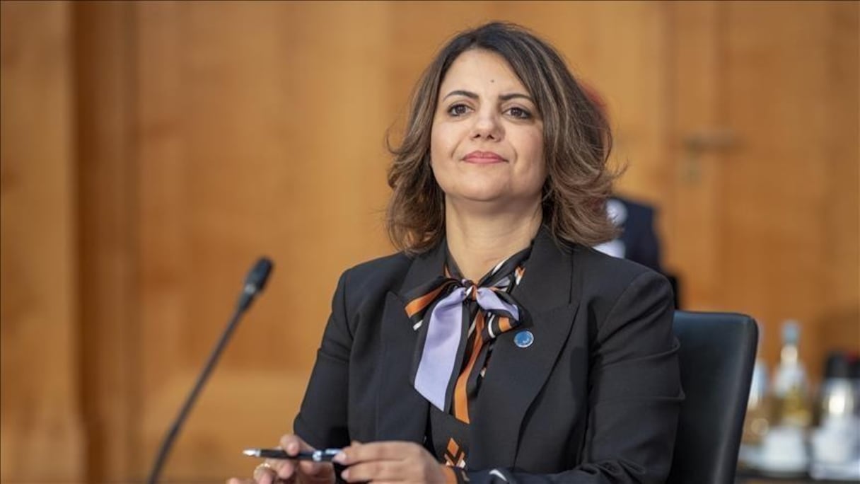 La ministre des Affaires étrangères libyenne Najla Al-Mangoush.