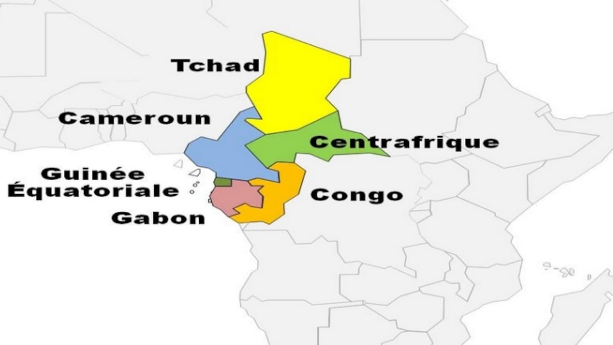 Les 6 pays de la CEMAC.