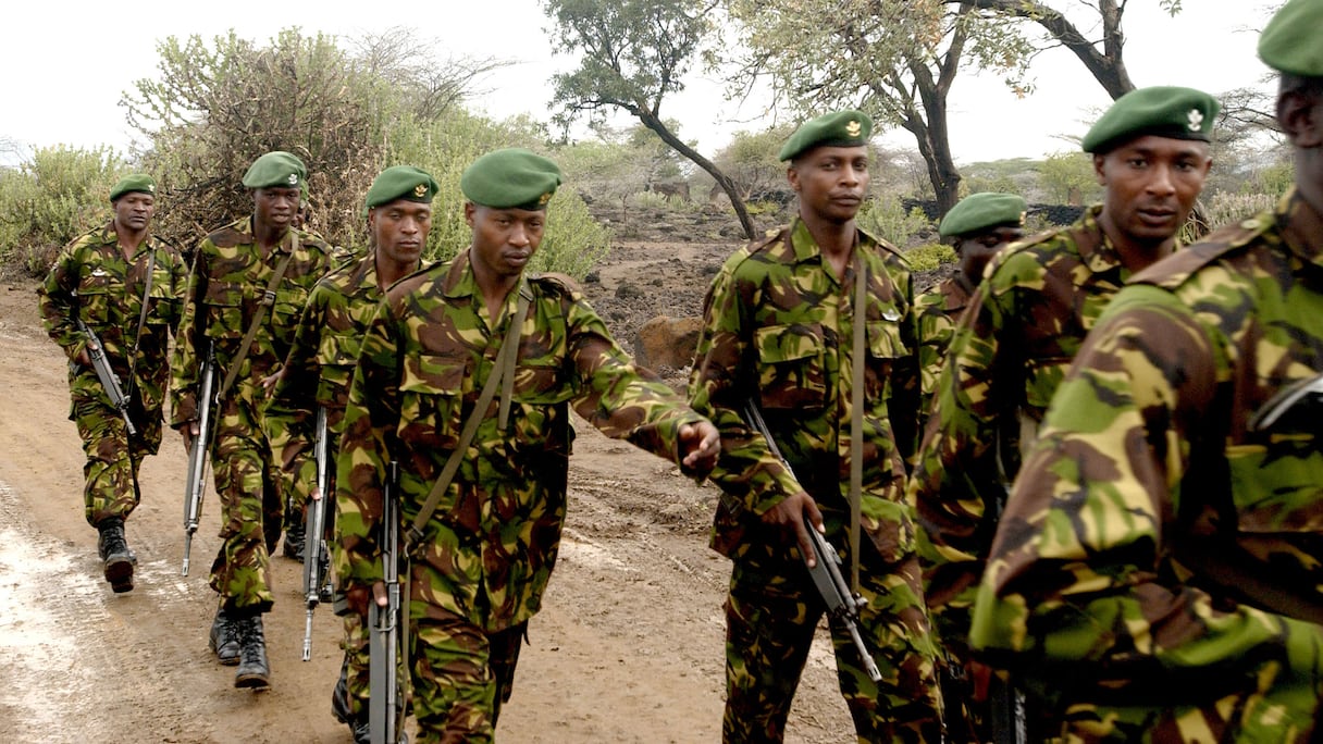 Soldats Kenyans.