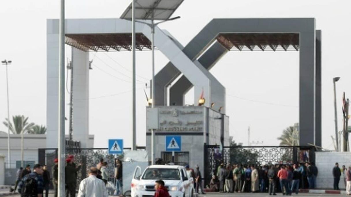Poste frontière entre l'Egypte et Ghaza.