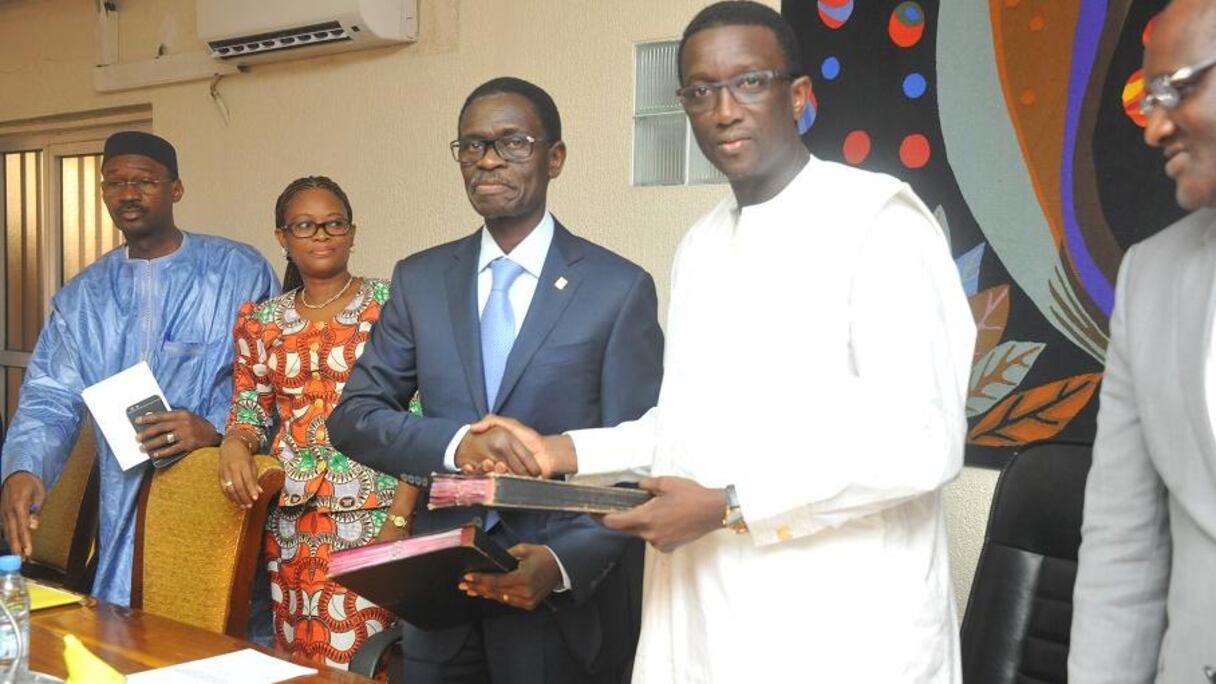 Christian Adovelande, Président de la BOAD, et Amadou Bâ ministre de l’économie, des finances et du plan du Sénégal.