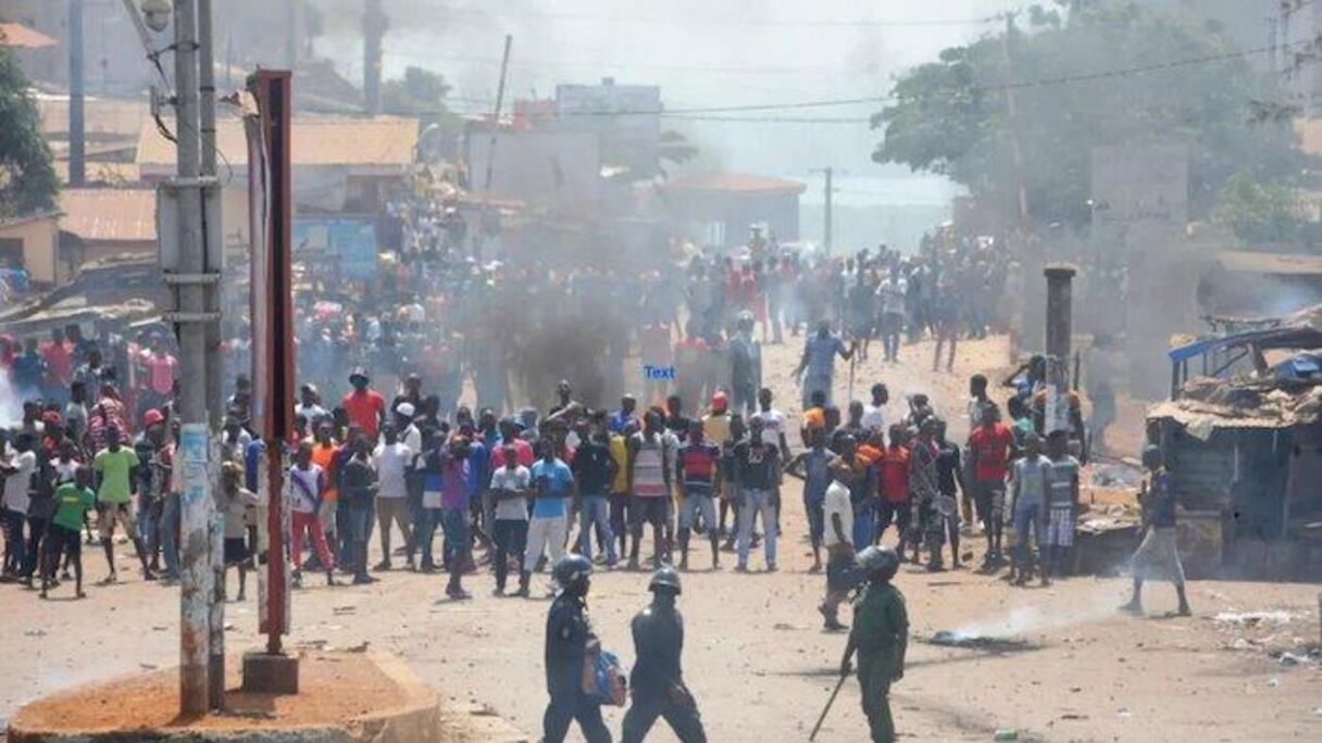 Heurts entre manifestants et forces de l'ordre à Conakry.