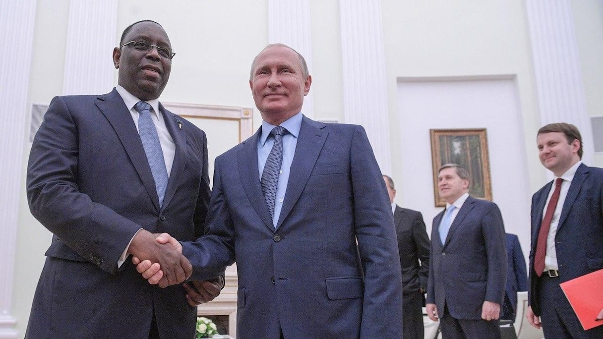 Vladimir Poutine et Macky Sall