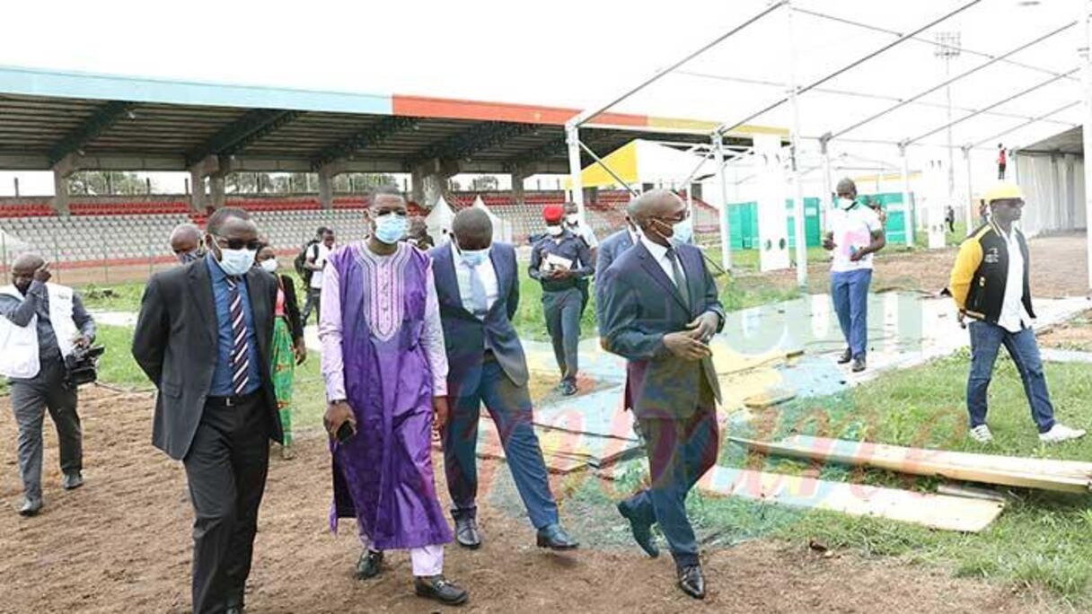 Dr Manachie Manaouda, le ministre camerounais de la Santé publique au stade militaire de Yaoundé.