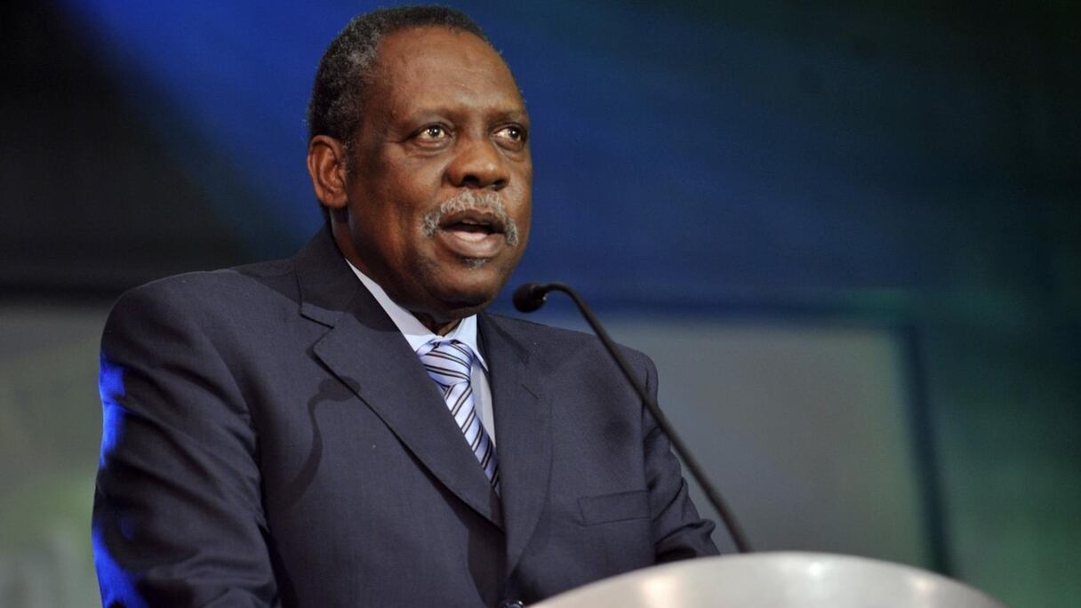 Issa Hayatou, ancien président de la Confédération africaine de football (CAF).