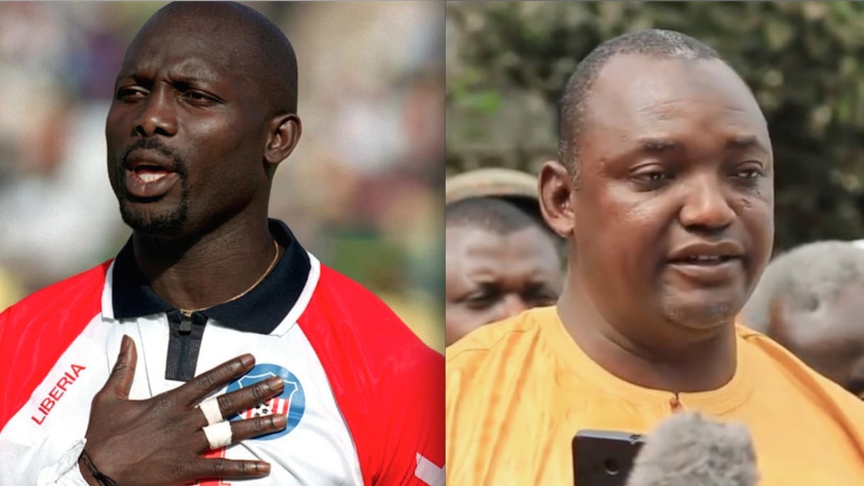 George Weah, ancienne gloire du footbal élu président du Liberia, et Adama Barrow, ancien vigile au Royaume-Uni, Président de la Gambie.