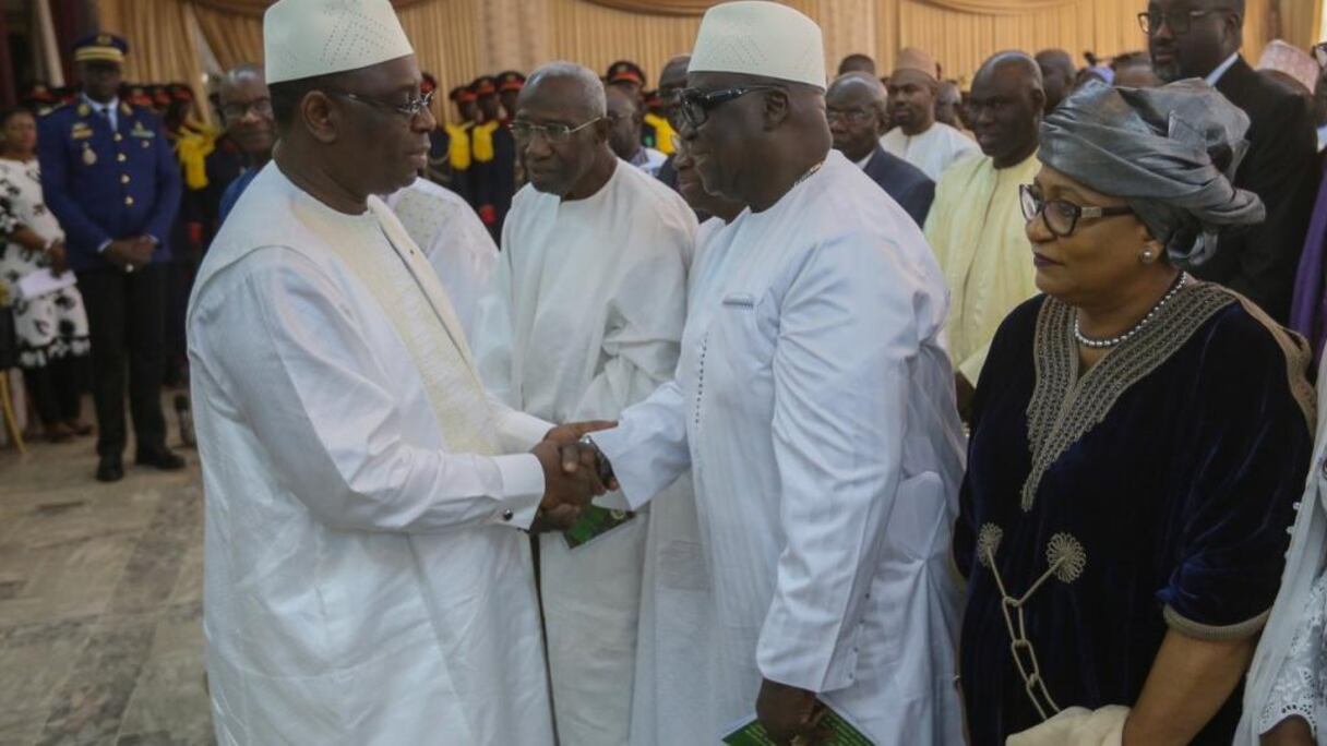 Macky Sall et le président du comité du dialogue national