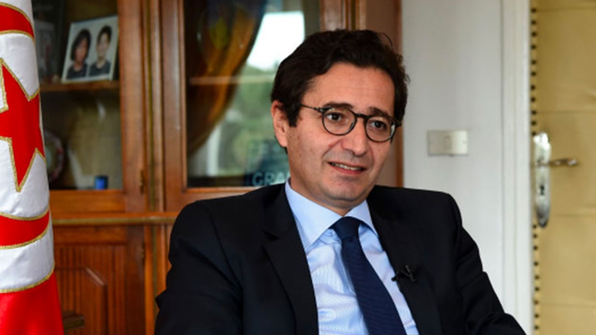 Fadhel Abdelkefi, chef du parti d'opposition tunisien Afek Tounes.