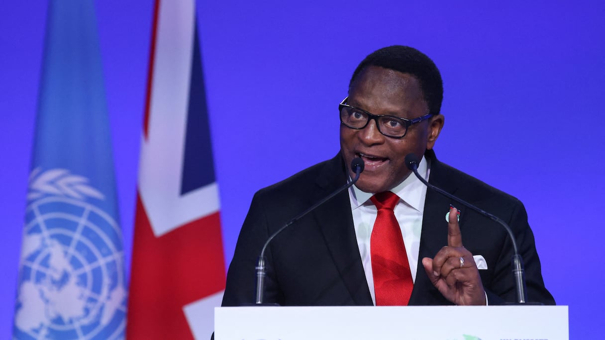 Lazarus Chakwera, président du Malawi.