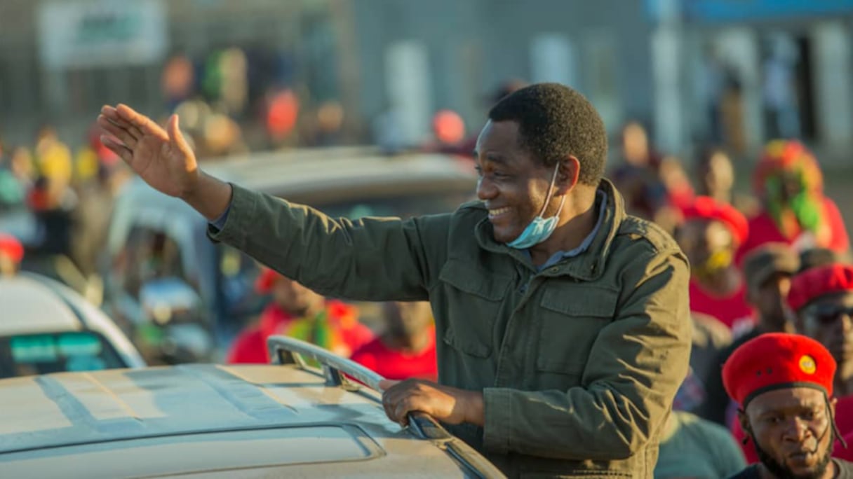 Hakainde Hichilema, leader de l'opposition zambienne.
