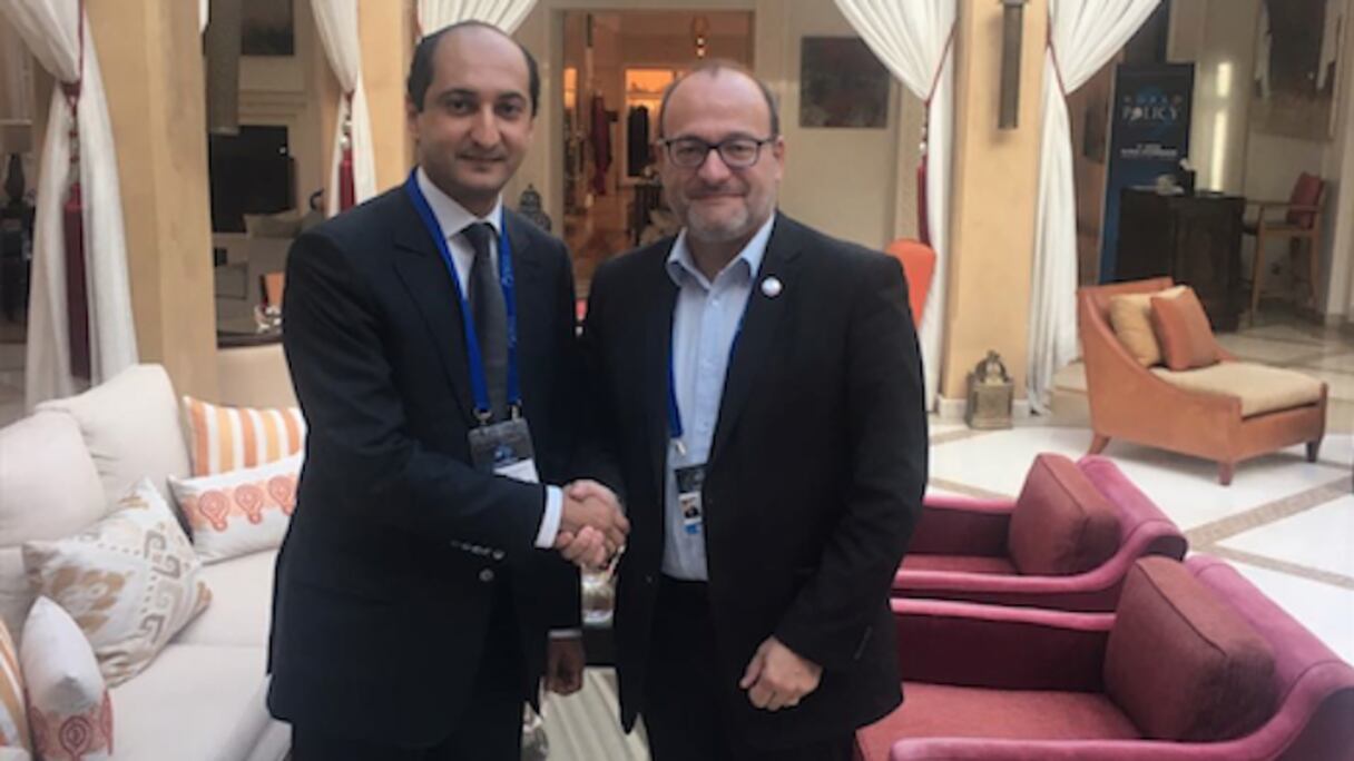 Mohamed Methqal, ambassadeur directeur général de l‘AMCI, et Rémy Rioux, directeur général de l’Agence française de développement (AFD).