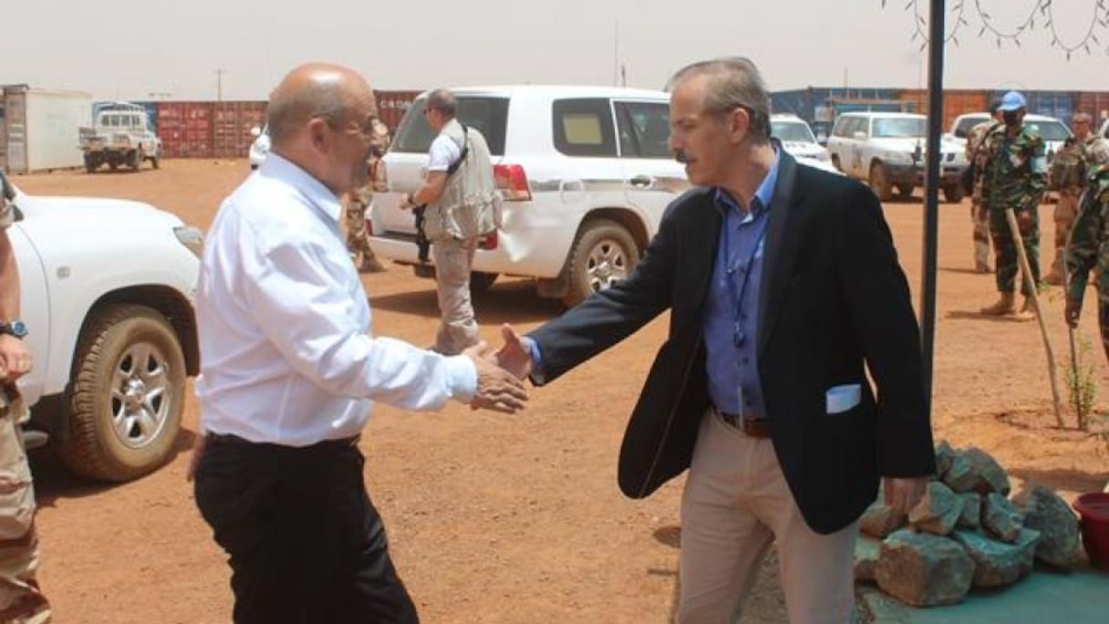 Jean-Yves Le Drian et Christophe Sivillon.