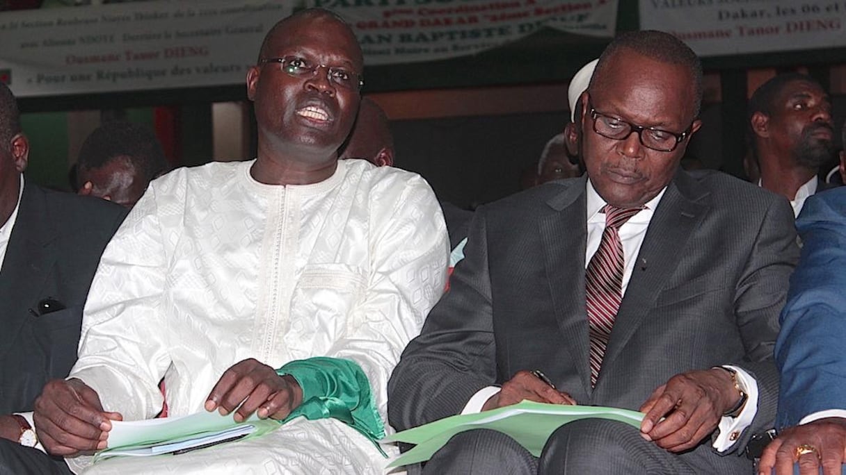 Khalifa sall, maire de Dakar, et Tanor Dieng, Secrétaire général du Parti socialiste.