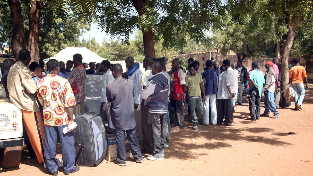 Des migrants maliens à leur retour à Bamako