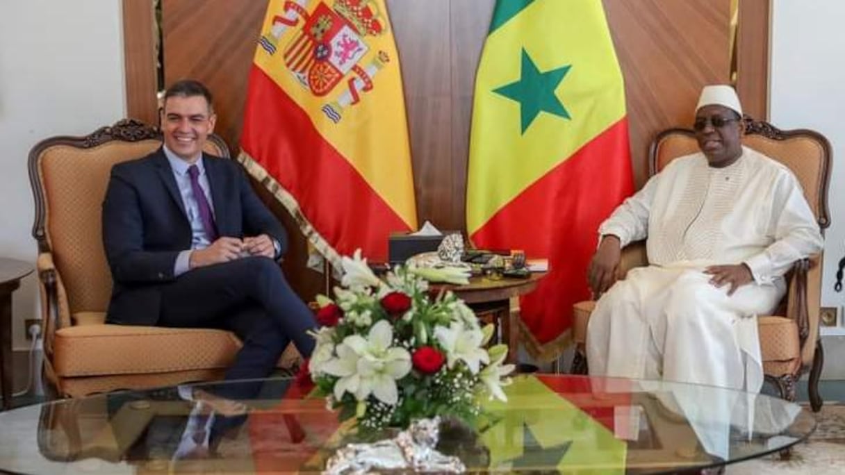 Pedros Sanchez, Premier ministre espagnol, et Macky Sall, président du Sénégal.