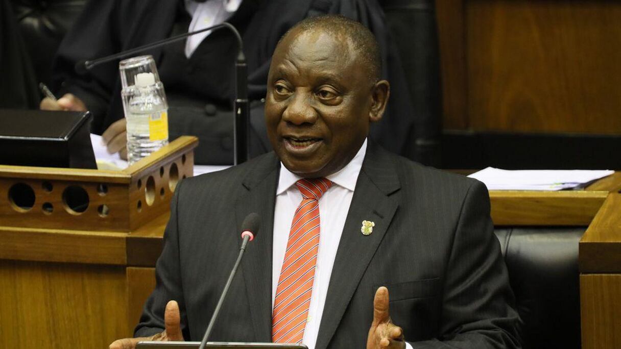 Le président sud-africain Cyril Ramaphosa.