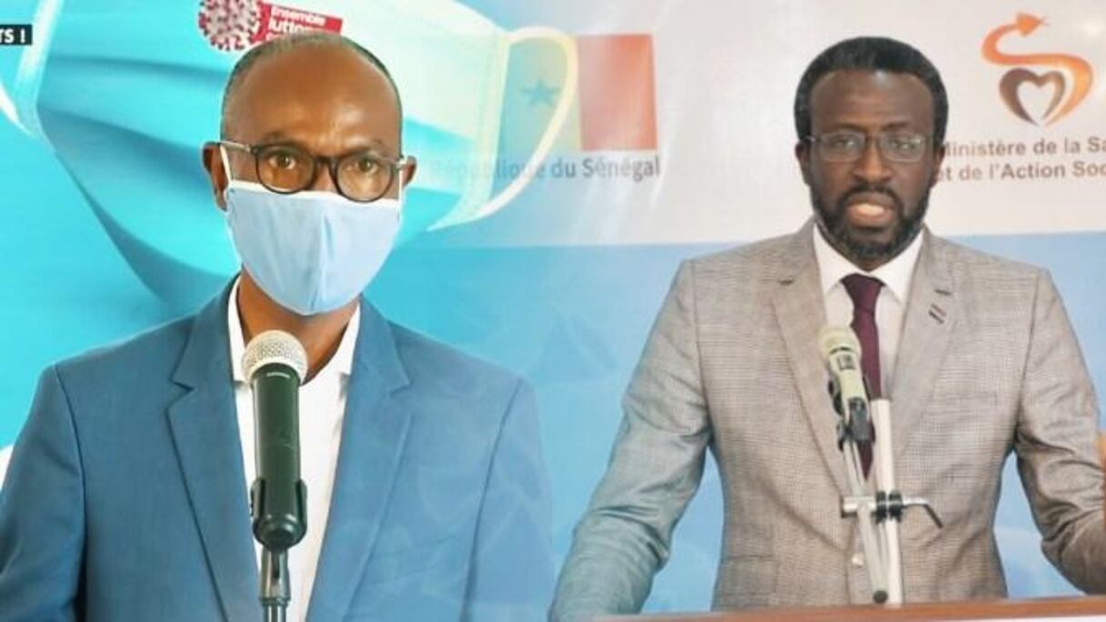 Professeur Seydi et docteur Bousso, les deux à la tête de la riposte médicale au Sénégal contre le Covid-19.