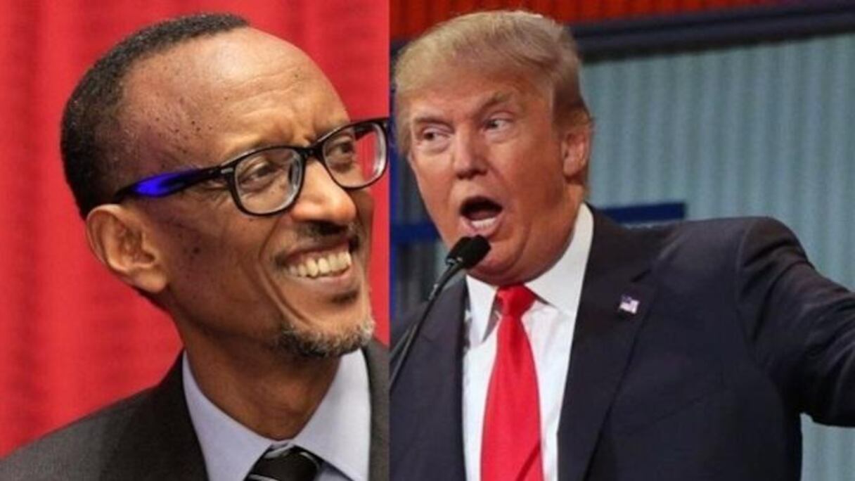 Paul Kagame (Rwanda) et Donald Trump (Etats-Unis).