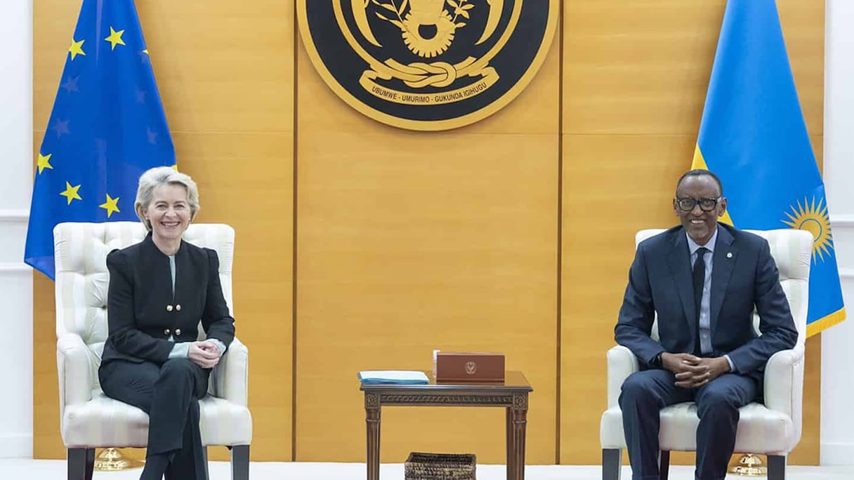 Ursula von der Leyen et Paul Kagamé