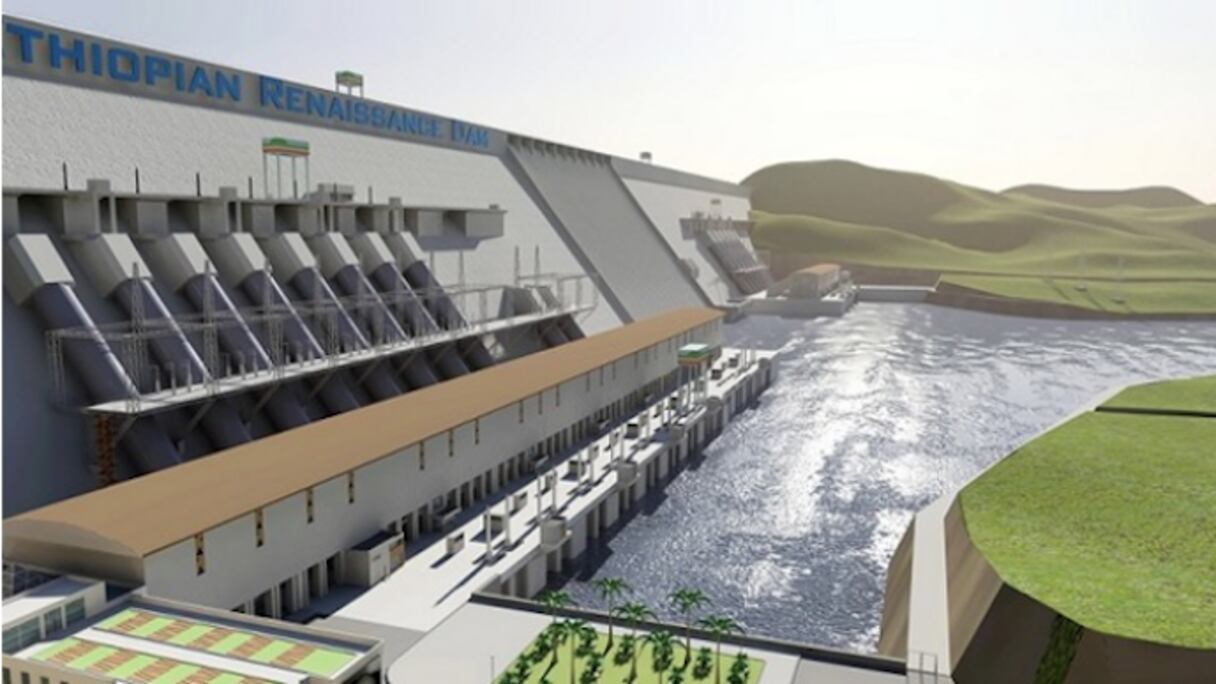 Le Grand barrage de la Renaissance éthiopienne (GERD).