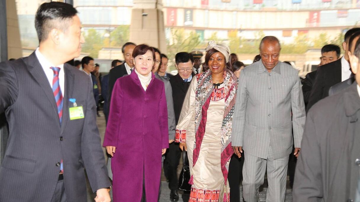 Le président Alpha Condé en Chine.