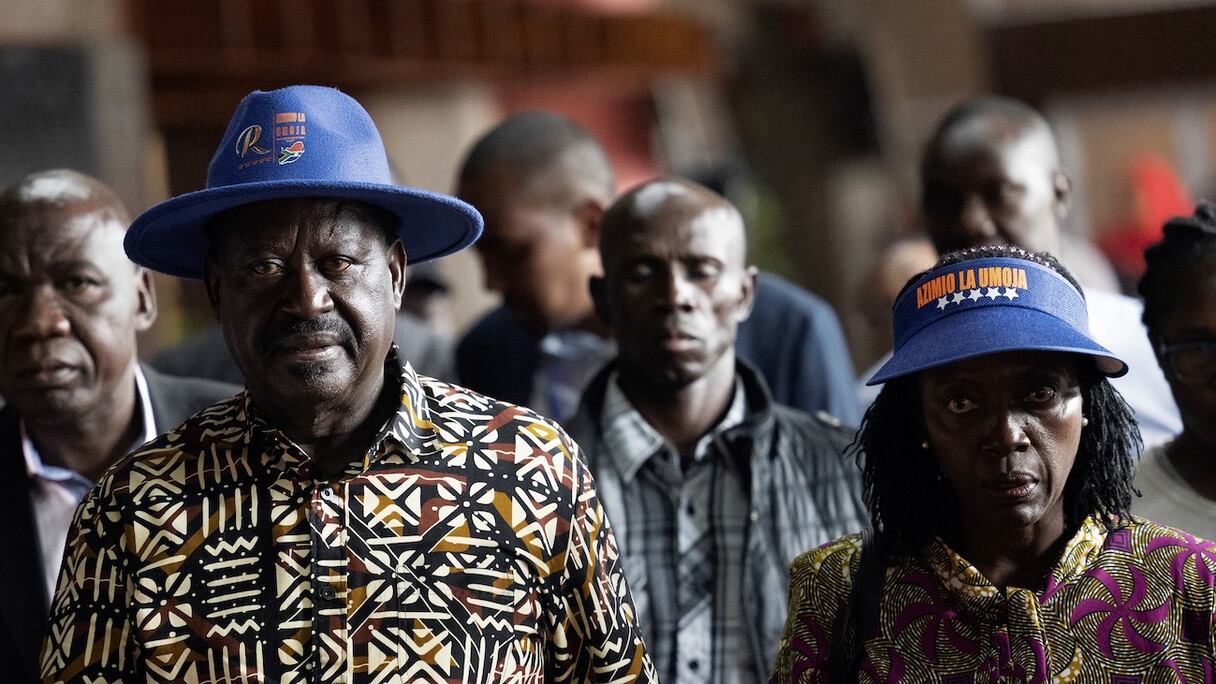 Raila Odinga, donné perdant par la commission électorale pour la présidentielle de 2022.