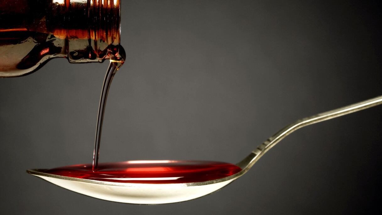 Un sirop contre la toux.