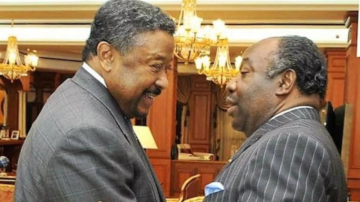L'opposant Jean-Ping et le président gabonais Ali Bongo.