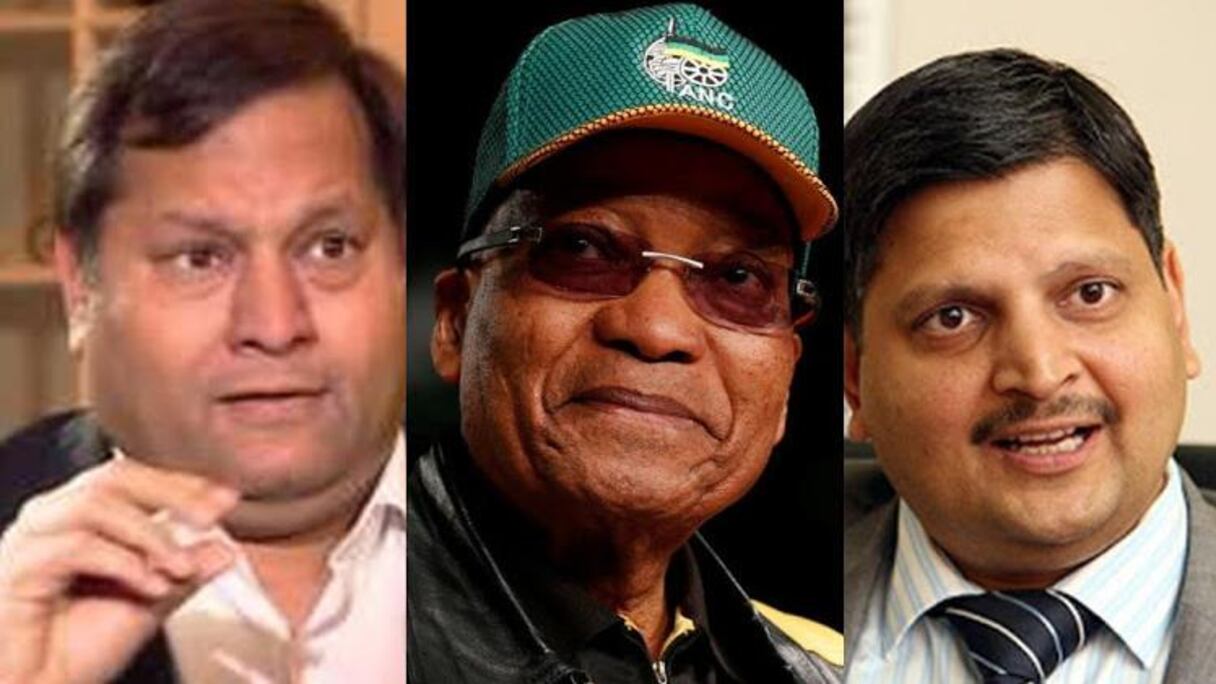 Zuma et les frères Gupta.