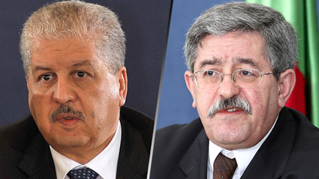 Les anciens Premiers ministres Abdelmalek Sellal et Ahmed Ouyahia.