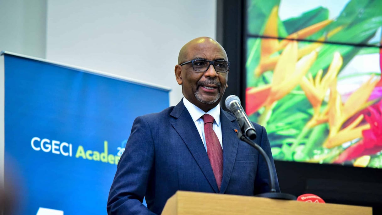 Jean-Marie Ackah, président de la Confédération générale des entreprises de Côte d'Ivoire.