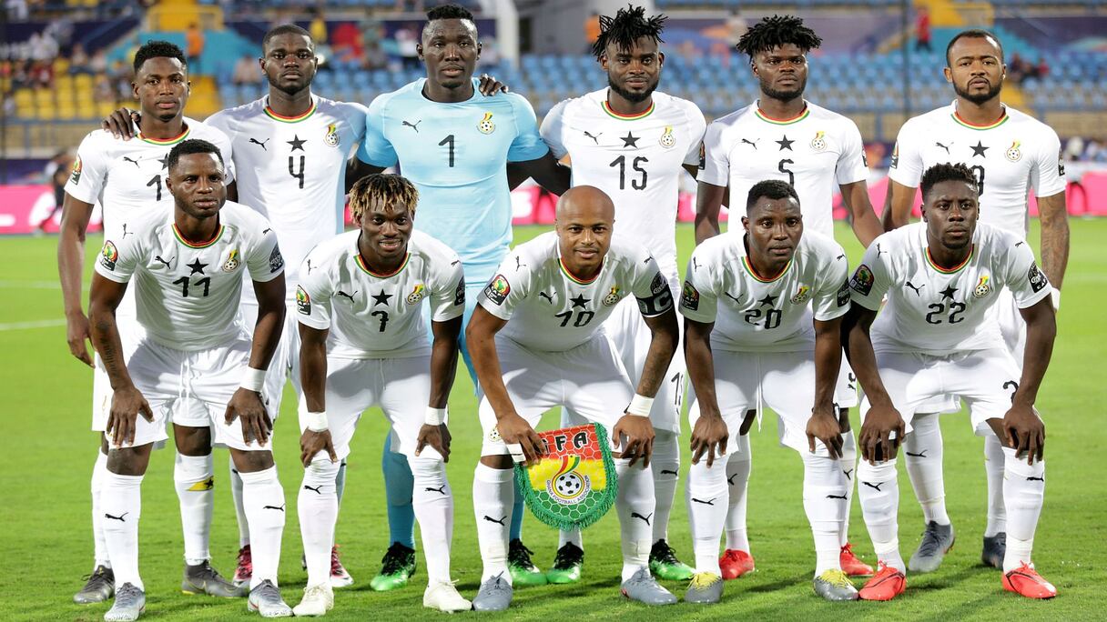 L'équipe des Black Star du Ghana.